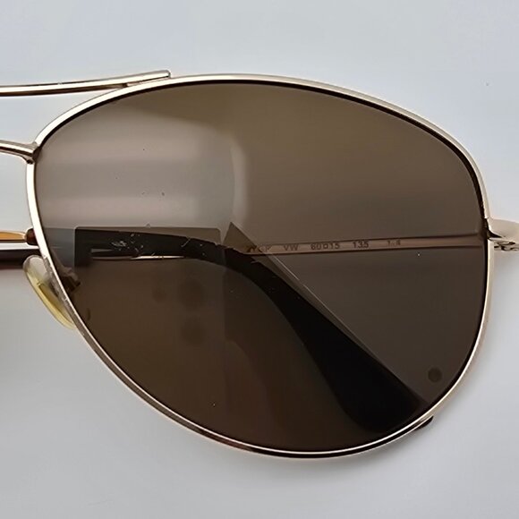 Kate Spade Ally P/S Gold Frame Polarized Brown Lens Aviator Sunglasses w/ Case main image 4